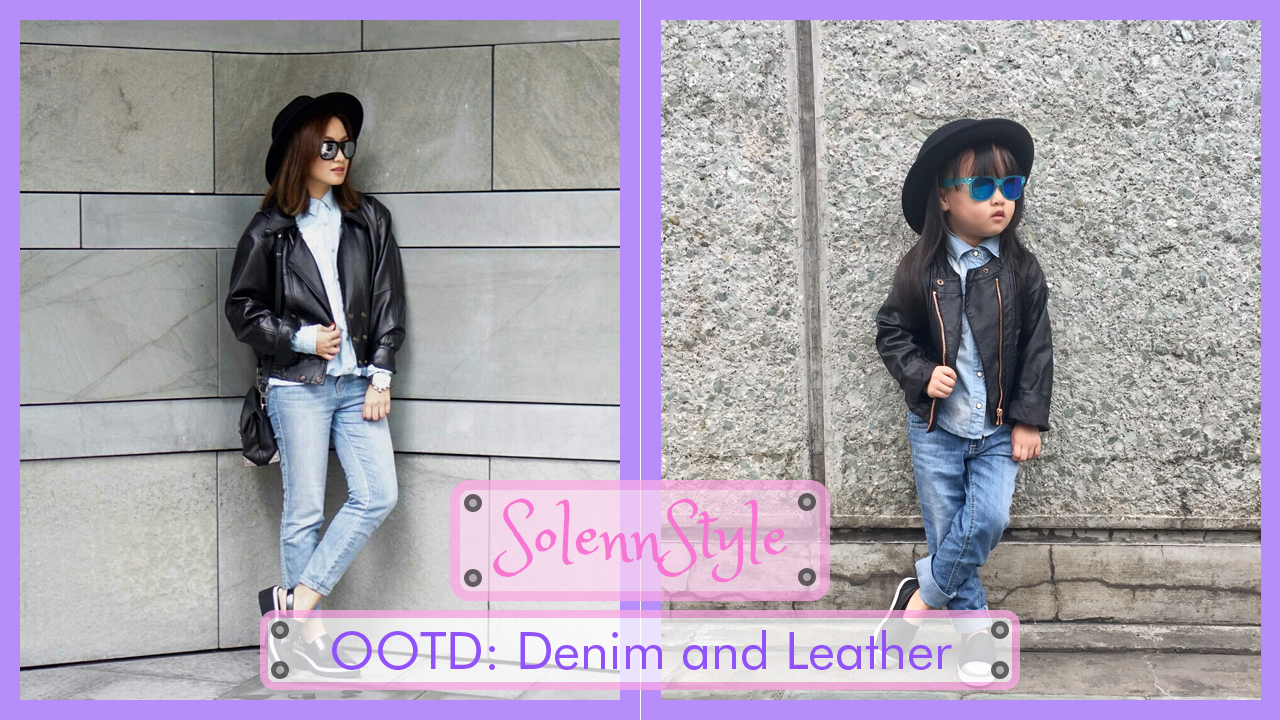 Denim and Leather OOTD